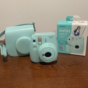 Instax Mini 9 Camera with Case and Box and Lenses